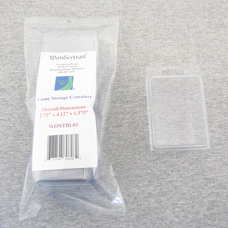 WONTBL03 Game Storage Container 2.75x4.12x1.375 Pack of 5 Wondertrail (ONLINE ORDER ONLY)