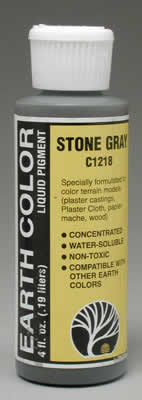 WOO1218 Stone Gray Pigment 4oz Bottle by Woodland Scenics (ONLINE ORDER ONLY)
