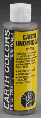 WOO1229 Earth Colors Undercoat 8 Ounce Bottle by Woodland Scenics (ONLINE ORDER ONLY)