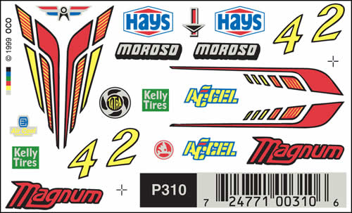 WOOP310 Magnum (4in x 2.5in) PineCar Decals (ONLINE ORDER ONLY)