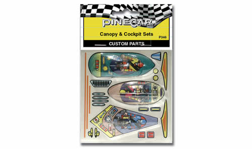 WOOP346 PineCar Canopy and Cockpit Sets (ONLINE ORDER ONLY)