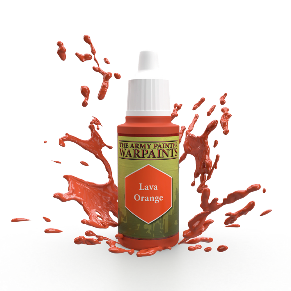 Army Painter Warpaints: Lava Orange 18ml (ONLINE ORDER ONLY)