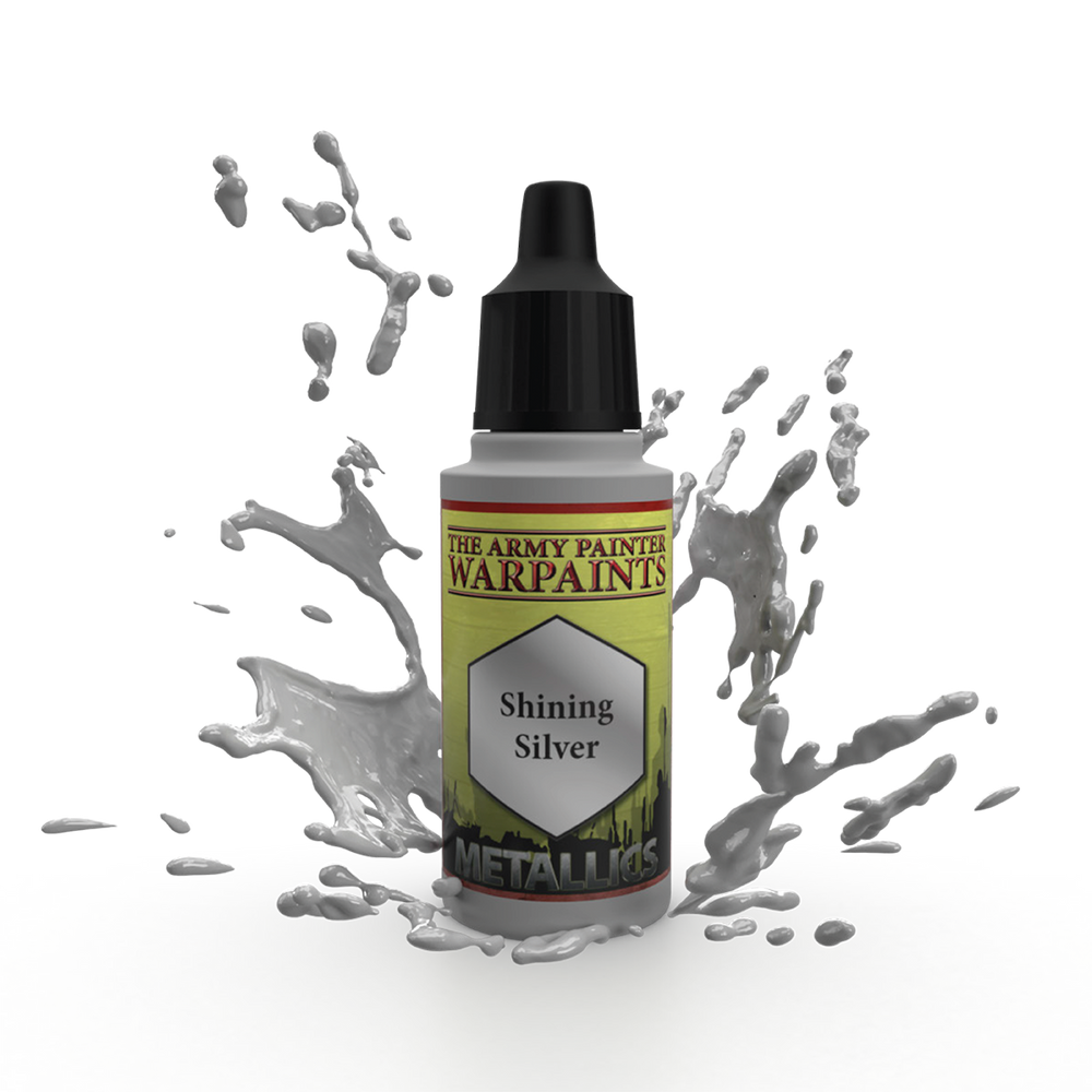 Army Painter Warpaints: Metallics - Shining Silver 18ml (ONLINE ORDER ONLY)