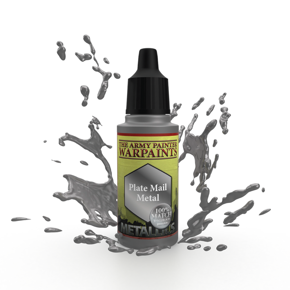 Army Painter Warpaints: Metallics - Plate Mail Metal 18ml (ONLINE ORDER ONLY)