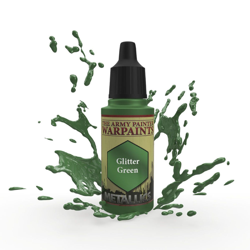 Army Painter Warpaints: Metallics - Glitter Green 18ml (ONLINE ORDER ONLY)