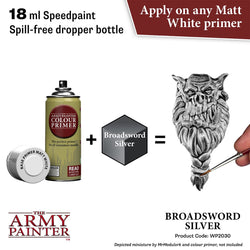 Army Painter Warpaints Speedpaint 2.0: Broadsword Silver 18ml (ONLINE ORDER ONLY)