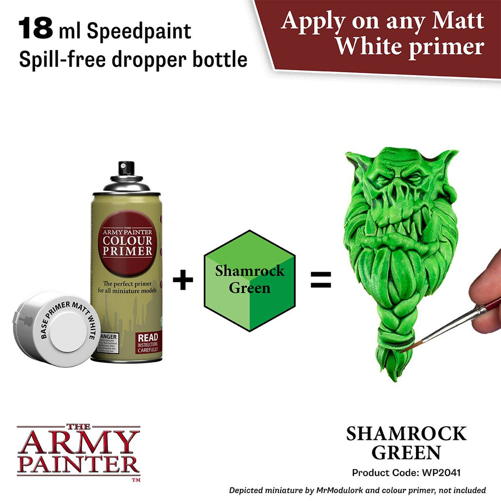 Army Painter Warpaints Speedpaint 2.0: Shamrock Green 18ml (ONLINE ORDER ONLY)