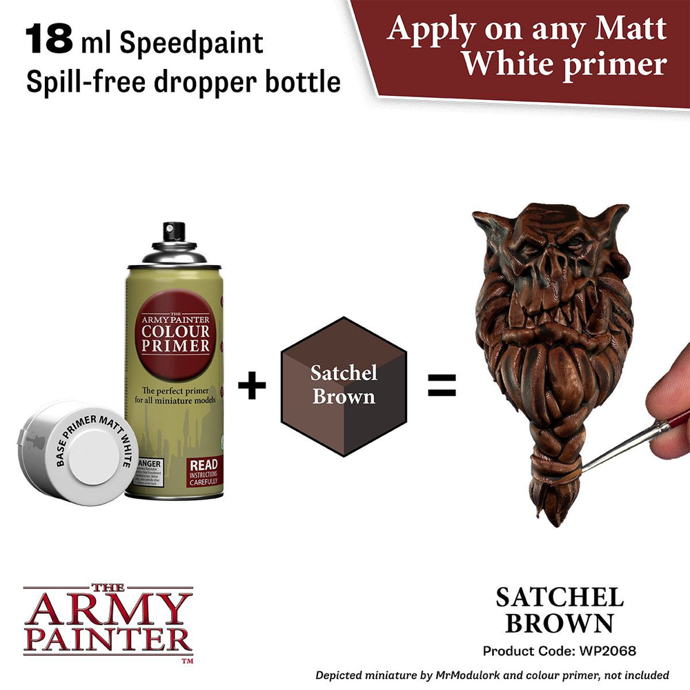 Army Painter Warpaints Speedpaint 2.0: Satchel Brown 18ml (ONLINE ORDER ONLY)