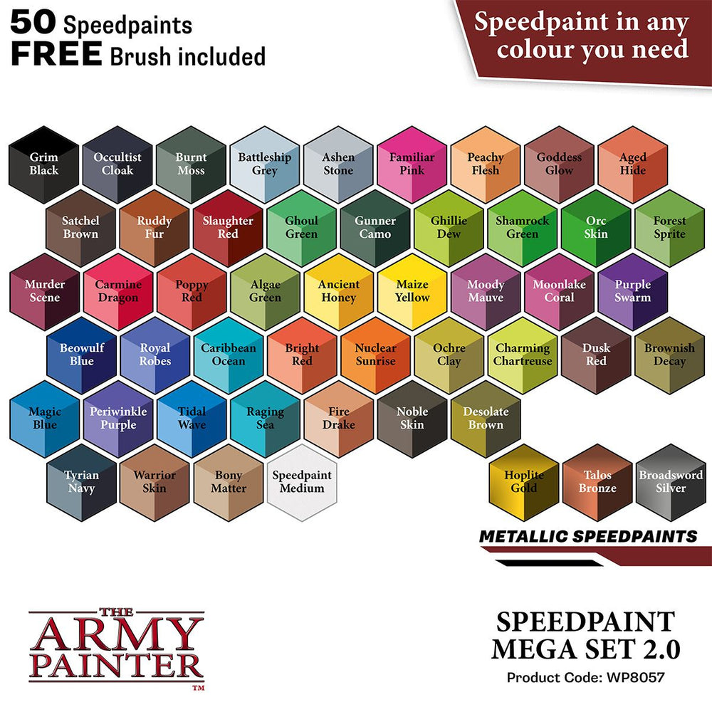 Army Painter Speedpaint Mega Set 2.0 (ONLINE ORDER ONLY)