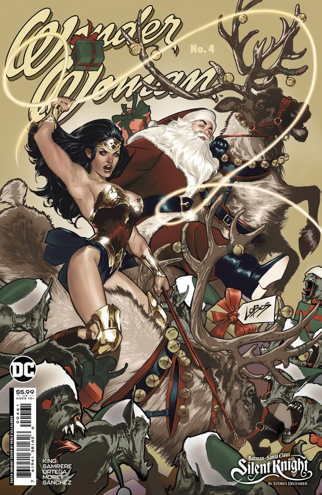 Wonder Woman #4 D Pablo Villalobos Santa Card Stock Variant (12/19/2023) Dc (ONLINE ORDER ONLY)