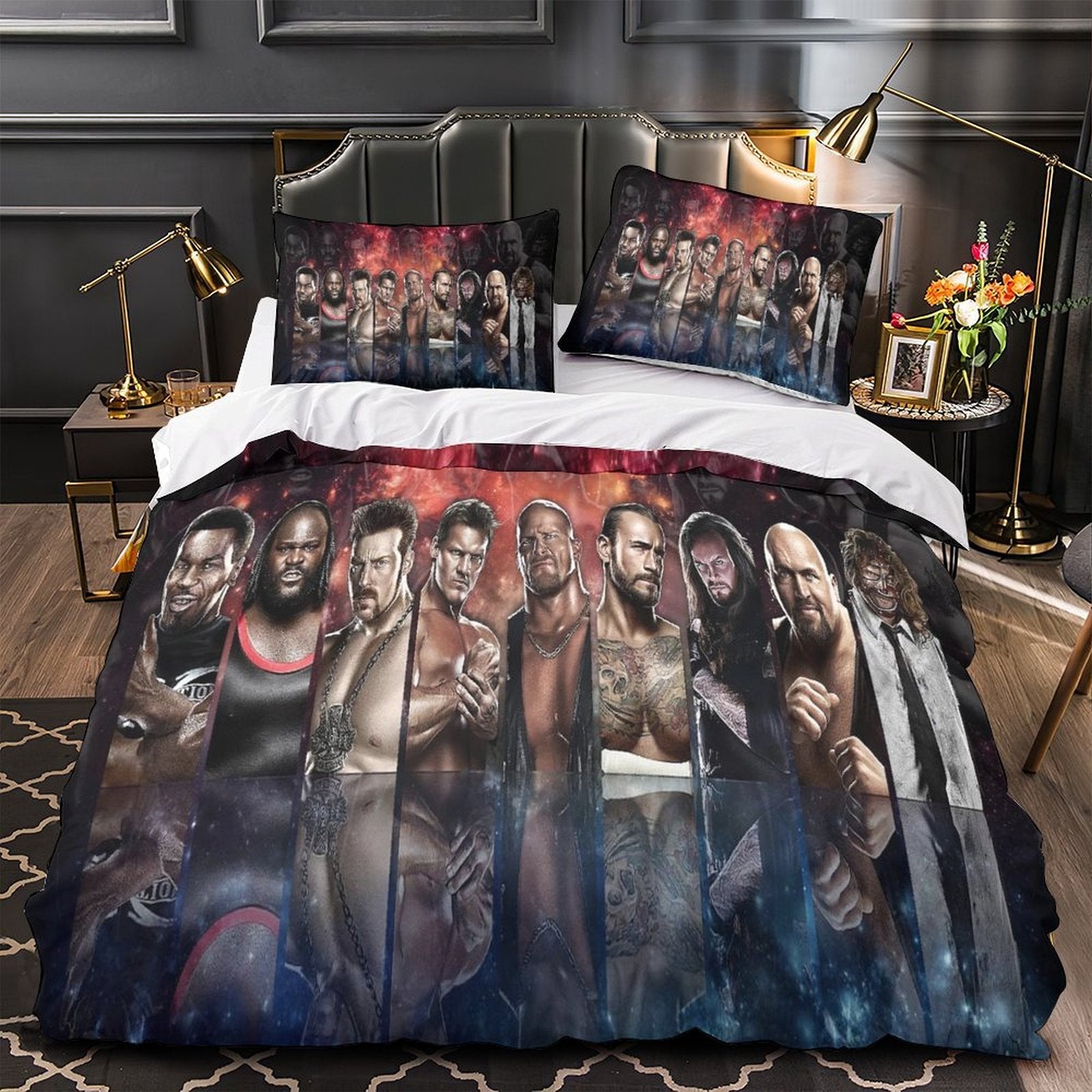 WWE Pattern Bedding Set Quilt Duvet Cover Without Filler (Online Order Only)