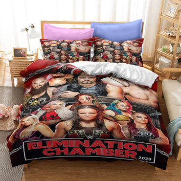 WWE RAW Cosplay Bedding Set Quilt Cover Without Filler (Online Order Only)