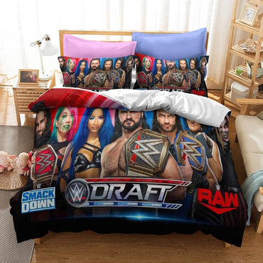 WWE World Wrestling Entertainment Bedding Set Quilt Cover Without Filler (Online Order Only)