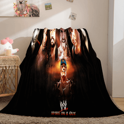 WWE World Wrestling Entertainment Cosplay Flannel Fleece Throw Blanket (Online Order Only)