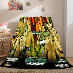 WWE World Wrestling Entertainment Cosplay Flannel Fleece Throw Blanket (Online Order Only)
