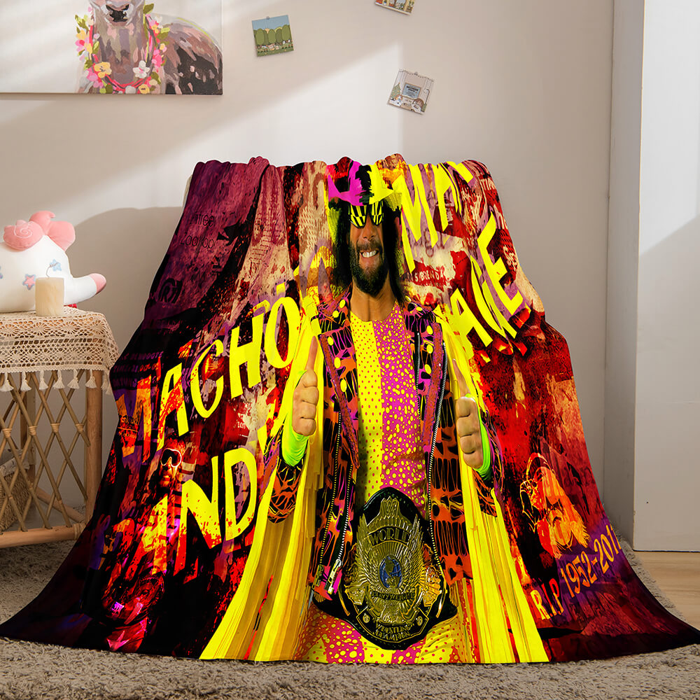 WWE World Wrestling Entertainment Cosplay Flannel Fleece Throw Blanket (Online Order Only)
