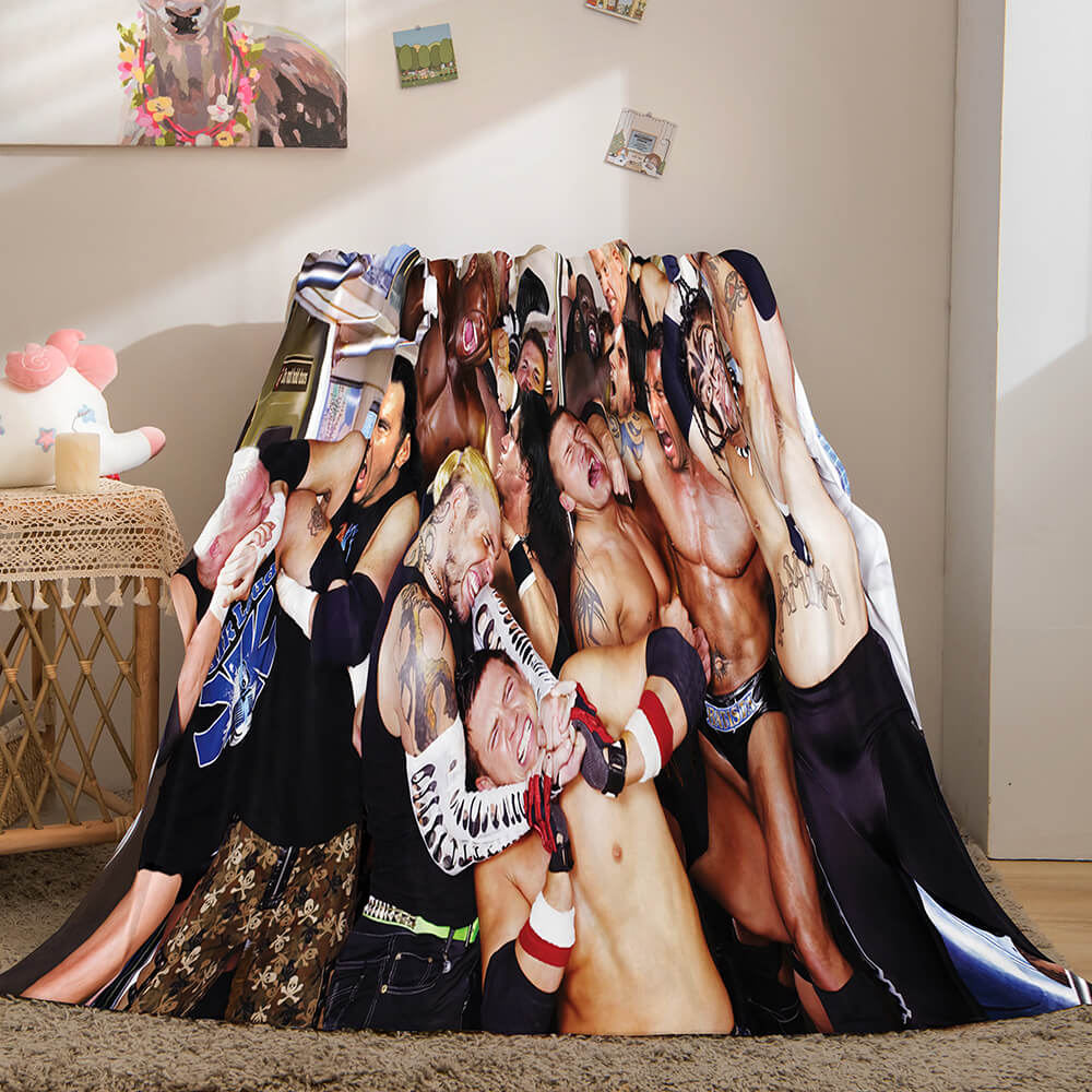 WWE World Wrestling Entertainment Cosplay Flannel Fleece Throw Blanket (Online Order Only)