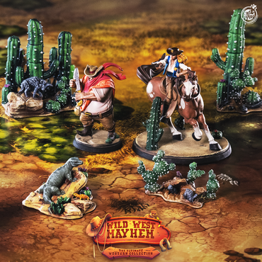 3D Printed Cast n Play Wild West Mayhem 28mm 32mm D&D (Online Only)