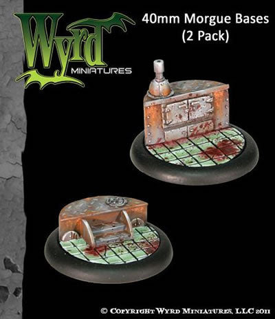 WYR0027 Morgue 40mm Bases (2) - Malifaux by Wyrd Miniatures (ONLINE ORDER ONLY)