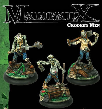WYR2017 Crooked Men (3 Pack) Reserrectionist Malifaux Wyrd Miniatures (ONLINE ORDER ONLY)