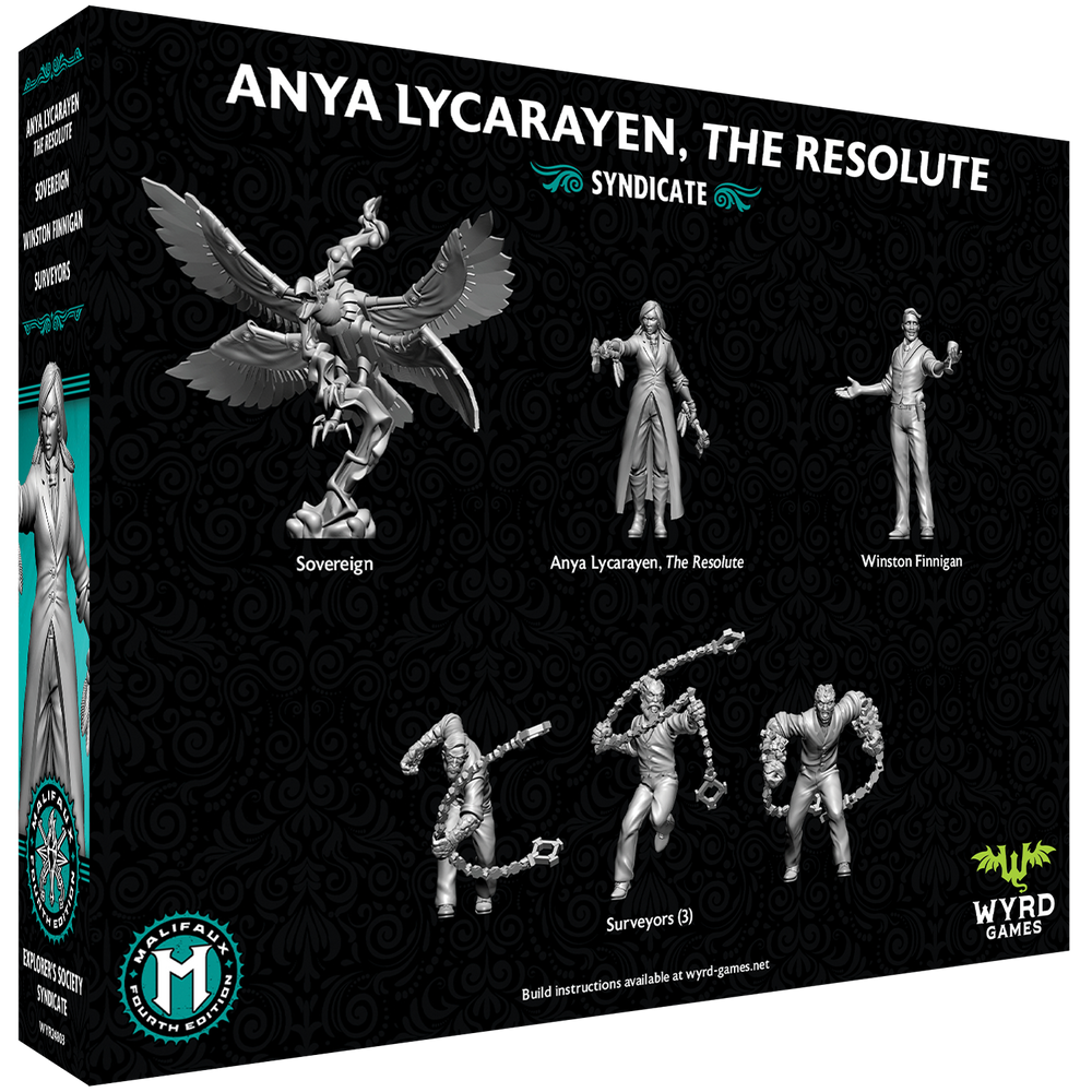 Malifaux 4E: Explorer's Society - Anya Lycarayen, The Resolute (ONLINE ORDER ONLY)
