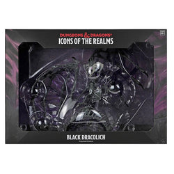 D&D: Icons of the Realms - Black Dracolich Boxed Miniature - Gargantuan (ONLINE ORDER ONLY)