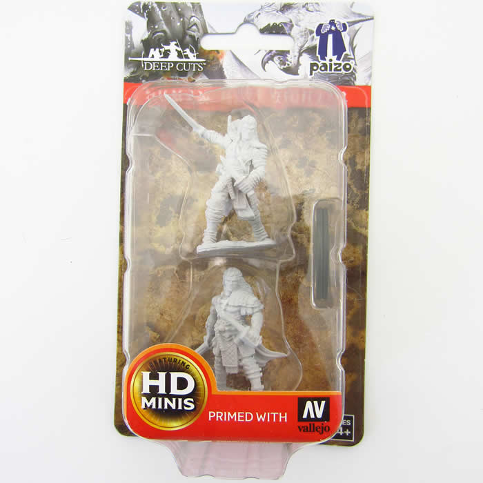 WZK72596 Human Male Fighter Pathfinder Battles Miniatures Unpainted Minis WizKids (ONLINE ORDER ONLY)