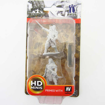WZK72596 Human Male Fighter Pathfinder Battles Miniatures Unpainted Minis WizKids (ONLINE ORDER ONLY)