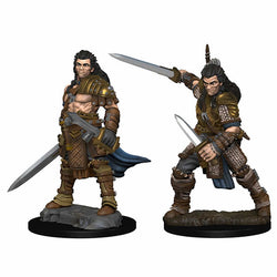 WZK72596 Human Male Fighter Pathfinder Battles Miniatures Unpainted Minis WizKids (ONLINE ORDER ONLY)