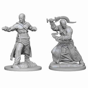 WZK72612 Human Male Monk Pathfinder Battles Miniatures Unpainted Minis WizKids (ONLINE ORDER ONLY)