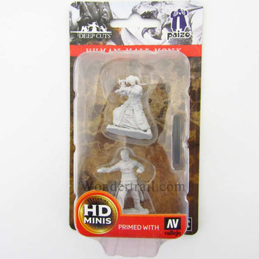 WZK72612 Human Male Monk Pathfinder Battles Miniatures Unpainted Minis WizKids (ONLINE ORDER ONLY)