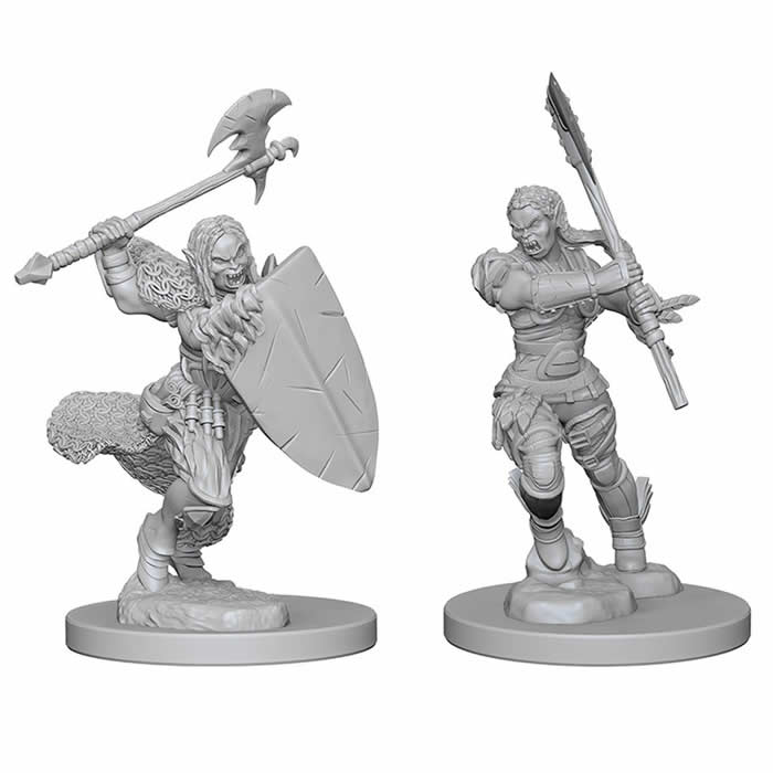 WZK72614 Half-orc Female Barbarian Pathfinder Battles Miniatures Unpainted (ONLINE ORDER ONLY)
