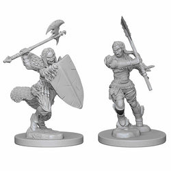 WZK72614 Half-orc Female Barbarian Pathfinder Battles Miniatures Unpainted (ONLINE ORDER ONLY)