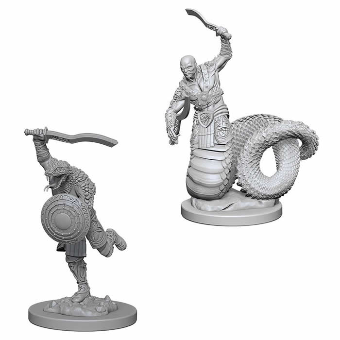 WZK73195 Yuan-Ti Malisons Nozurs Marvelous Miniatures D &amp; D Unpainted (ONLINE ORDER ONLY)