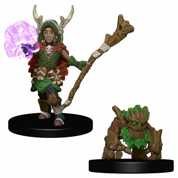 WZK73319 Boy Druid And Tree Creature Miniatures Pre-painted Minis (ONLINE ORDER ONLY)