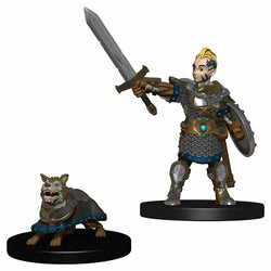 WZK73320 Boy Fighter And Battle Dog Miniatures Pre-painted Minis (ONLINE ORDER ONLY)