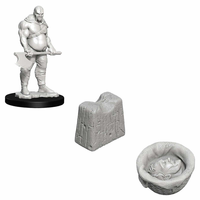 WZK73420 Executioner and Chopping Block Wizkids Deep Cuts Unpainted (ONLINE ORDER ONLY)