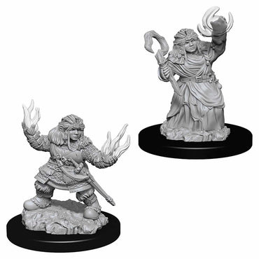 WZK73543 Female Dwarf Summoner Pathfinder Battles Miniatures Unpainted (ONLINE ORDER ONLY)