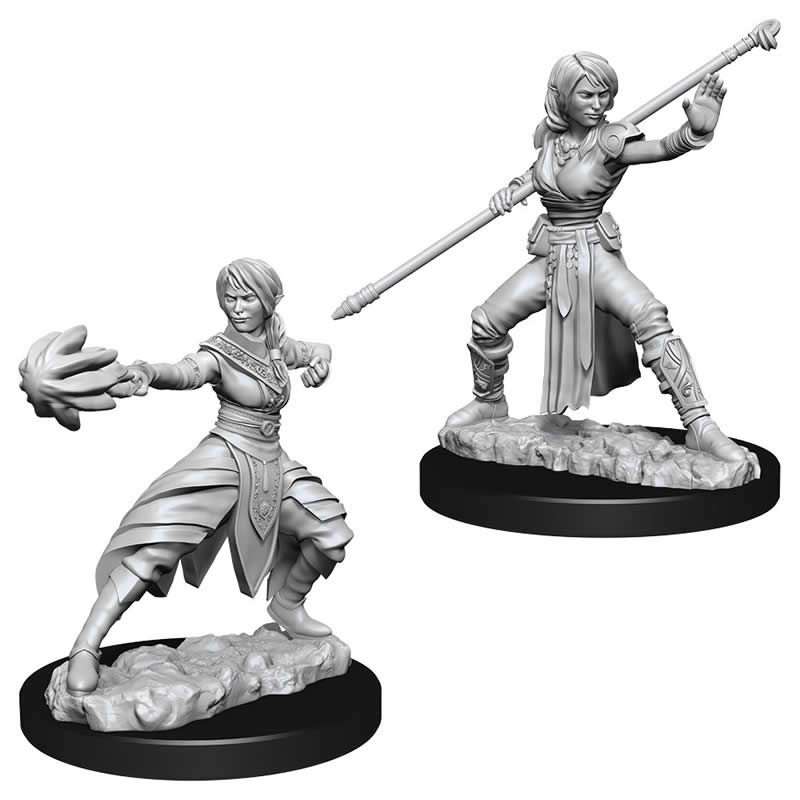 WZK73839 Female Half Elf Monk Nozurs Marvelous Miniatures D&D Unpainted (ONLINE ORDER ONLY)