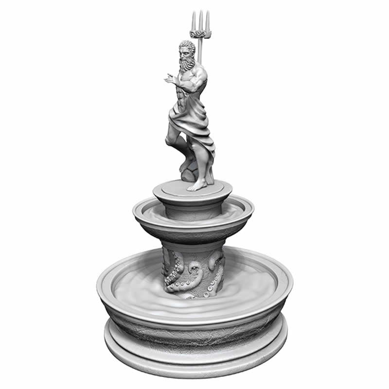 WZK73865 Fountain Miniature Deep Cuts Unpainted Miniatures WizKids (ONLINE ORDER ONLY)