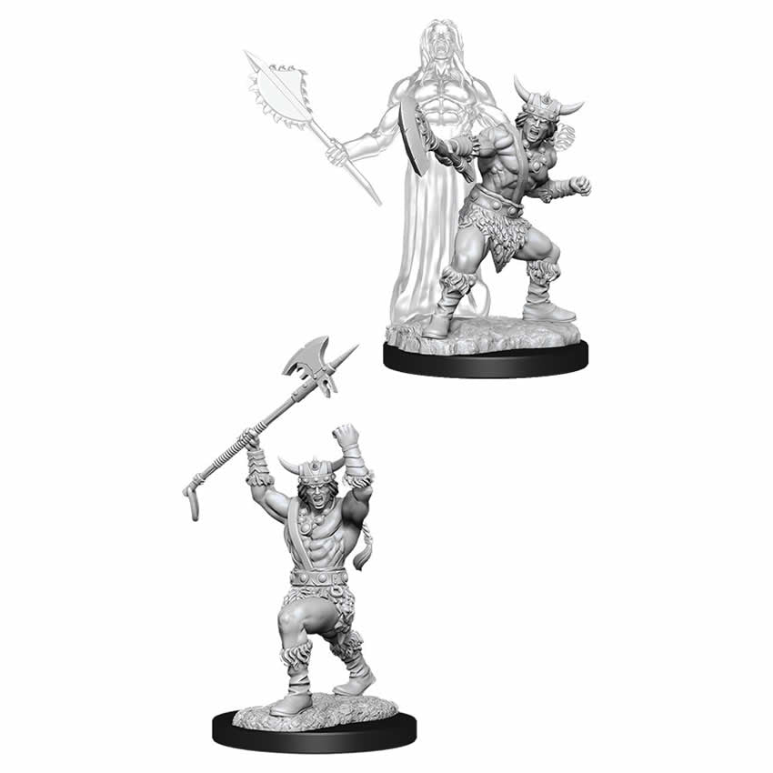 WZK90007 Male Human Barbarian Nozurs Marvelous Miniatures D&D Unpainted (ONLINE ORDER ONLY)