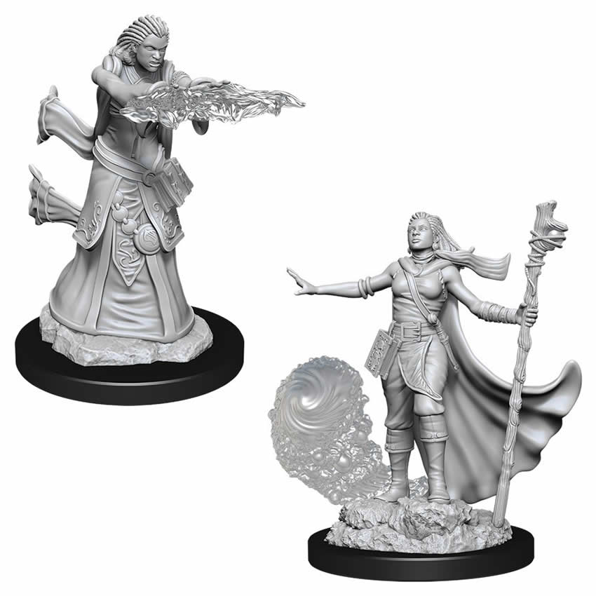 WZK90012 Female Human Wizard Nozurs Marvelous Miniatures D&D Unpainted (ONLINE ORDER ONLY)