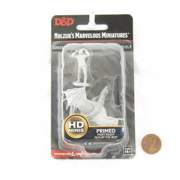 WZK90029 Green Dragon Wyrmling and Afflicted Elf Nozurs Marvelous Miniatures D&D Unpainted Miniatures (ONLINE ORDER ONLY)