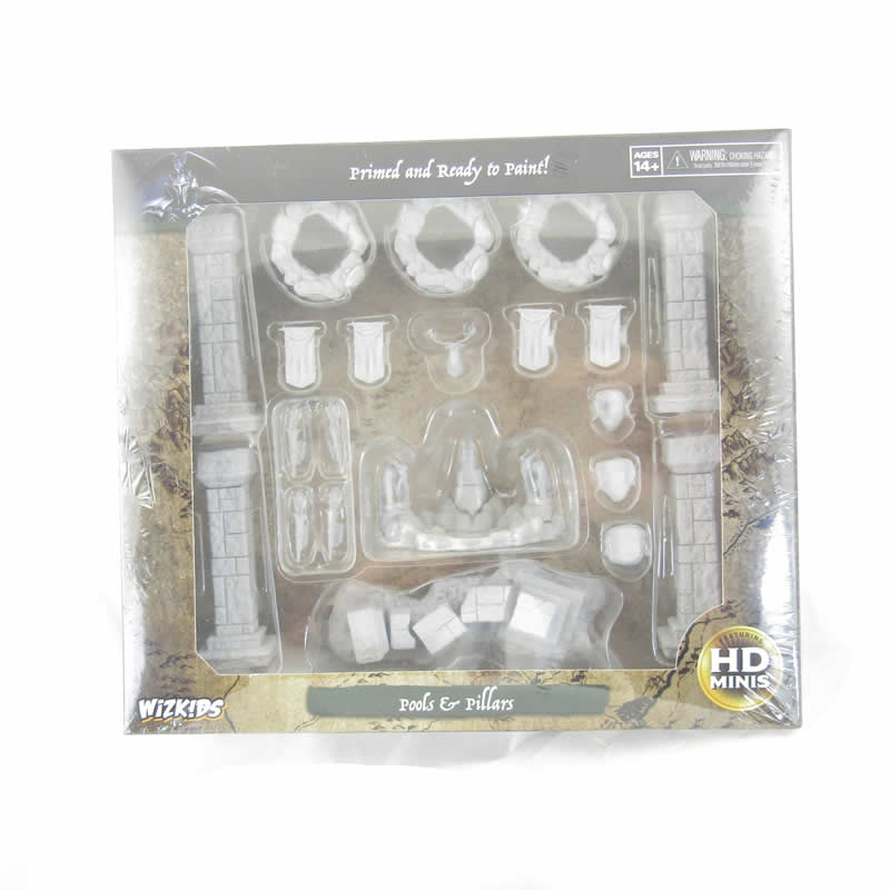 WZK90045 Pools and Pillars Miniature Accessories Deep Cuts Unpainted (ONLINE ORDER ONLY)