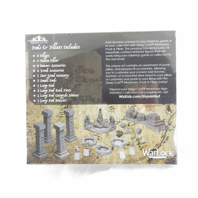 WZK90045 Pools and Pillars Miniature Accessories Deep Cuts Unpainted (ONLINE ORDER ONLY)