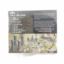 WZK90045 Pools and Pillars Miniature Accessories Deep Cuts Unpainted (ONLINE ORDER ONLY)