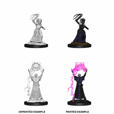 WZK90071 Drow Mage and Drow Priestess Nozurs Marvelous Miniatures D&D Unpainted Miniatures (ONLINE ORDER ONLY)