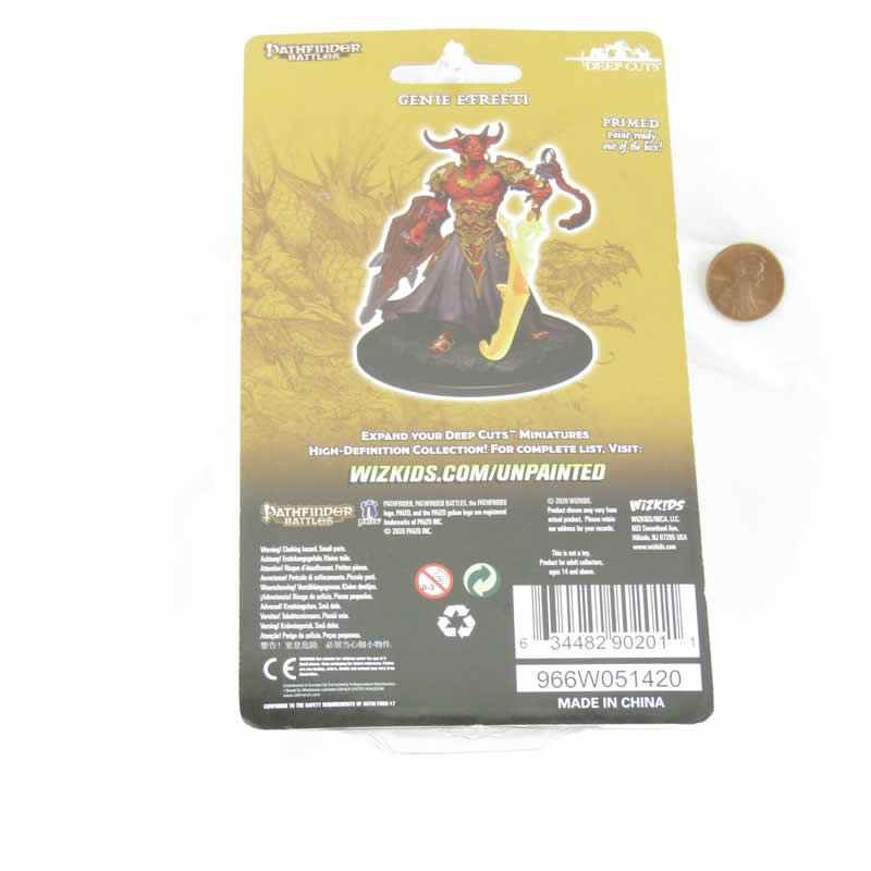 WZK90201 Genie Efreeti Miniature Pathfinder Battles Deep Cuts Unpainted Miniatures (ONLINE ORDER ONLY)