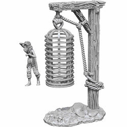 WZK90211 Hanging Cage Miniature Accessories Deep Cuts Unpainted Miniatures (ONLINE ORDER ONLY)