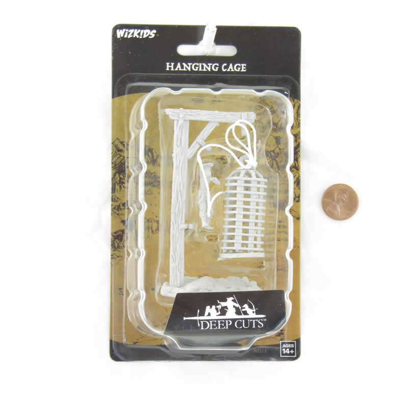 WZK90211 Hanging Cage Miniature Accessories Deep Cuts Unpainted Miniatures (ONLINE ORDER ONLY)